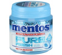 Жевательная резинка Mentos Pure Fresh Mint Свежая мята (100 гр)