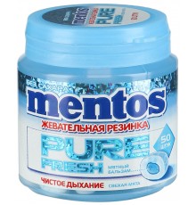 Жевательная резинка Mentos Pure Fresh Mint Свежая мята (100 гр)