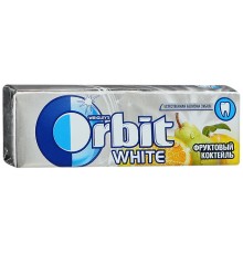 Жевательная резинка Orbit White фруктовый коктейль (13.6 гр)