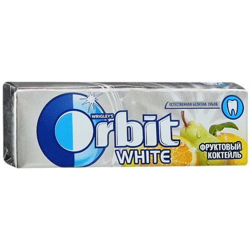 Жевательная резинка Orbit White фруктовый коктейль (13.6 гр)