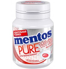 Жевательная резинка Mentos Pure White Клубника (54 гр)