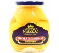 Персики половинками в сиропе MIKADO (580 гр)