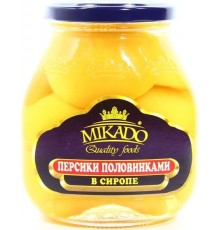 Персики половинками в сиропе MIKADO (580 гр)