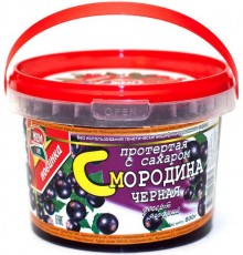 Черная смородина протертая с сахаром ДжемПак (800 гр) пл/в