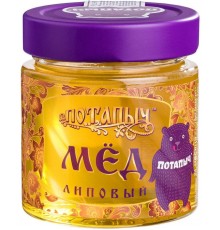 Мёд липовый натуральный Потапыч (250 гр) ст/б
