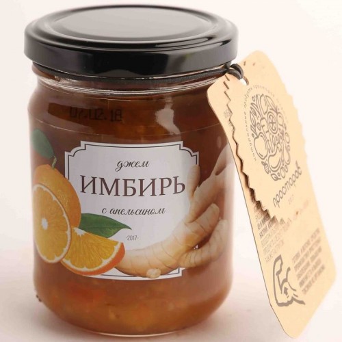 Джем Просторос Имбирь с апельсином (240 гр)