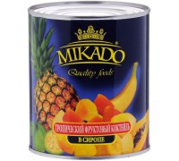 Тропический фруктовый коктейль в сиропе Mikado (850 мл)