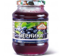 Черника протёртая с сахаром Заветный погребок (550 гр)