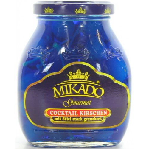 Вишня коктейльная синяя в сиропе MIKADO (314 мл)