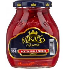 Вишня коктейльная красная в сиропе MIKADO (314 мл)