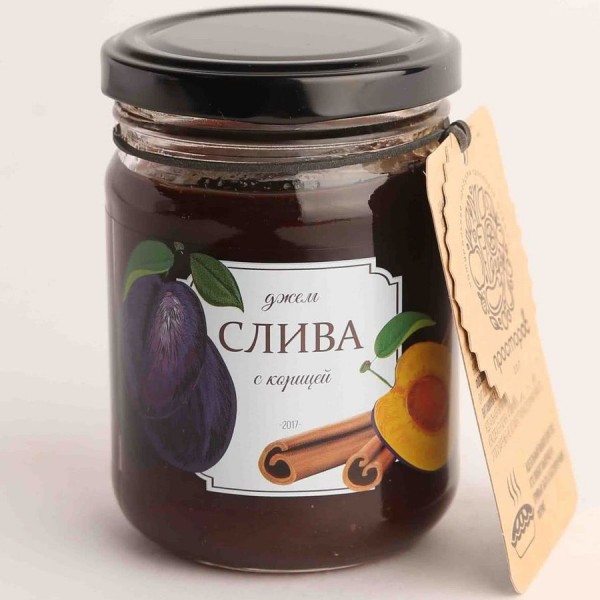 Варенье Просторос Слива с корицей (240 гр)