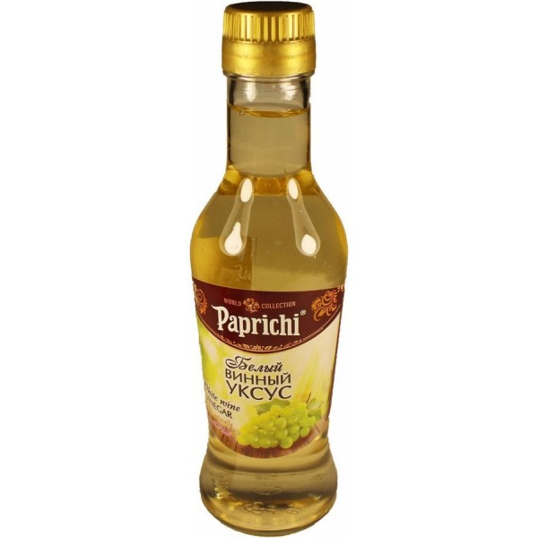 Уксус Paprichi Белый винный 6% (220 мл) ст/б Уксус Paprichi Белый винный 6% (220 мл) ст/б