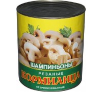 Шампиньоны Кормилица резаные (3.1 л) ж/б