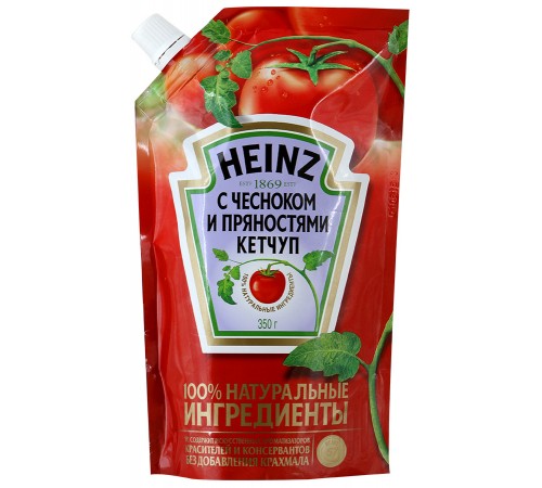 Кетчуп Heinz с чесноком и пряностями (350 гр)