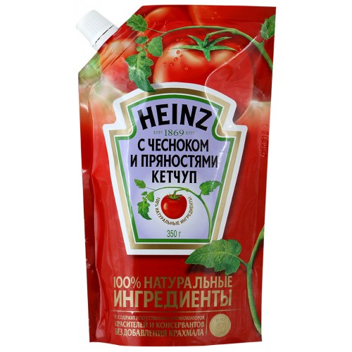 Кетчуп Heinz с чесноком и пряностями (350 гр)