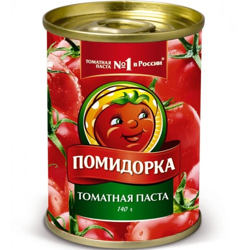 Томатная паста Помидорка 25-28% (140 гр) ж/б