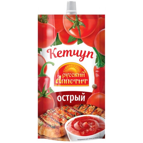 Кетчуп Русский аппетит Острый (250 гр) д/п