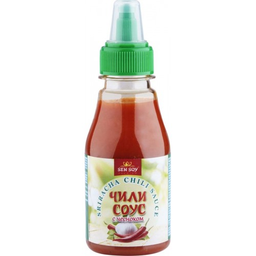Соус Sen Soy Sriracha Chili Sauce с чесноком (150 мл) ПЭТ