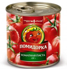 Томатная паста Помидорка 25-28% (250 гр) ж/б