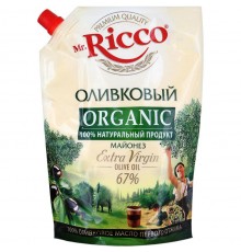 Майонез Mr.Ricco Organic Оливковый 67% Extra Virgin (800 мл)