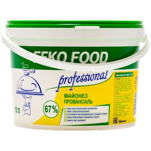 Майонез EFKO FOOD Professional Провансаль 67% (10 л) пл/в