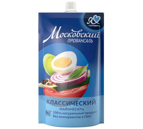 Майонез Московский Провансаль классический 67% (220 мл) д/п