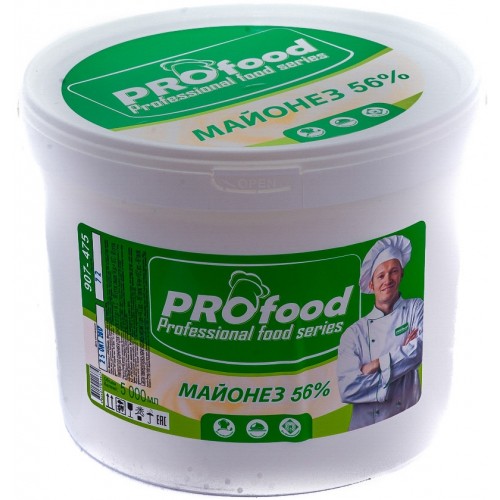 Майонез PROfood 56% (5 л) пл/ведро