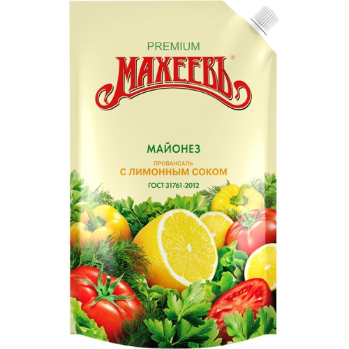 Майонез Махеевъ Провансаль С лимонным соком 50.5% (800 мл) д/п