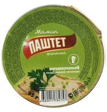 Паштет Мамин печеночный с индюшиной печенью (95 гр) ж/б