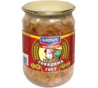 Говядина тушеная Главпродукт в/с (500 гр) ст/б