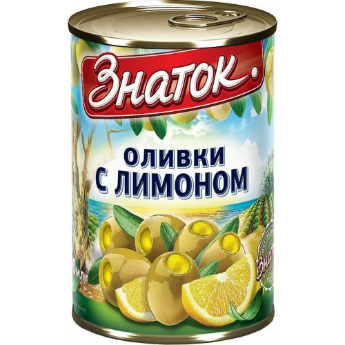 Оливки с лимоном Знаток (280 гр)