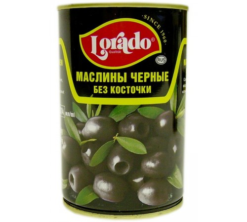 Маслины Lorado черные б/к (314 мл)