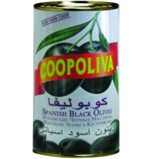 Маслины Coopoliva XL Испанские черные с/к (350 гр)