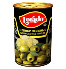 Оливки Lorado фаршированные лимоном б/к (314 мл) ж/б