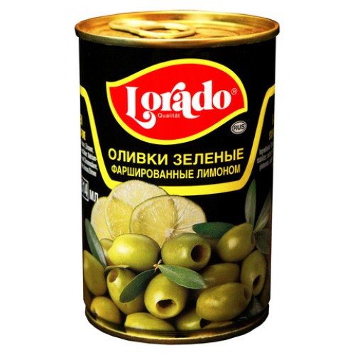 Оливки Lorado фаршированные лимоном б/к (314 мл) ж/б