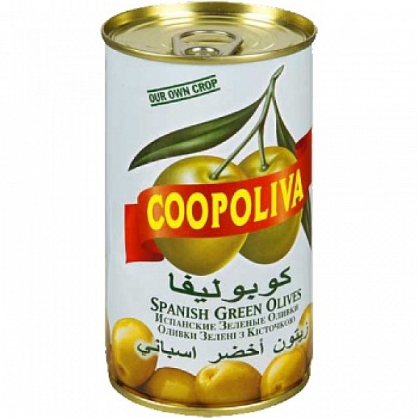 Оливки Coopoliva Испанские с/к (350 гр) ж/б
