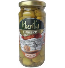 Оливки зеленые Liberitas с анчоусом (240 гр)