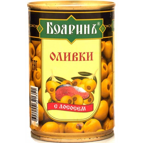 Оливки Бояринъ с лососем (314 гр) ж/б