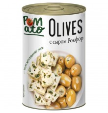 Оливки с сыром рокфор Pomato (300 гр)