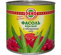 Фасоль красная в собственном соку Деко (400 гр)