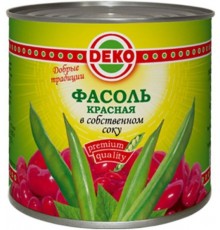Фасоль красная в собственном соку Деко (400 гр)
