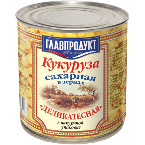 Кукуруза Главпродукт Деликатесная (340 гр) ж/б