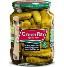 Корнишоны Green Ray Маринованные деликатесные (370 мл)