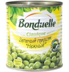 Горошек зелёный Bonduelle Нежный (300 гр)