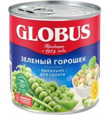 Горошек зеленый Globus (400 гр)