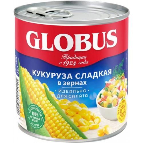 Кукуруза сладкая Globus (340 гр)