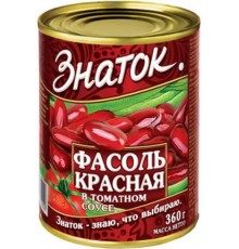 Фасоль красная в томатном соусе Знаток (425 гр) ж/б