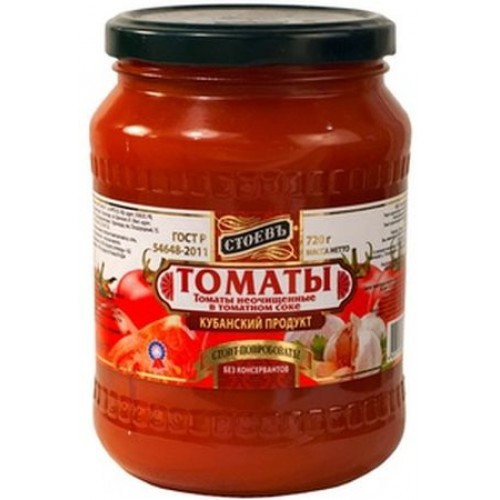 Томаты Стоевъ в томатном соке (720 гр)