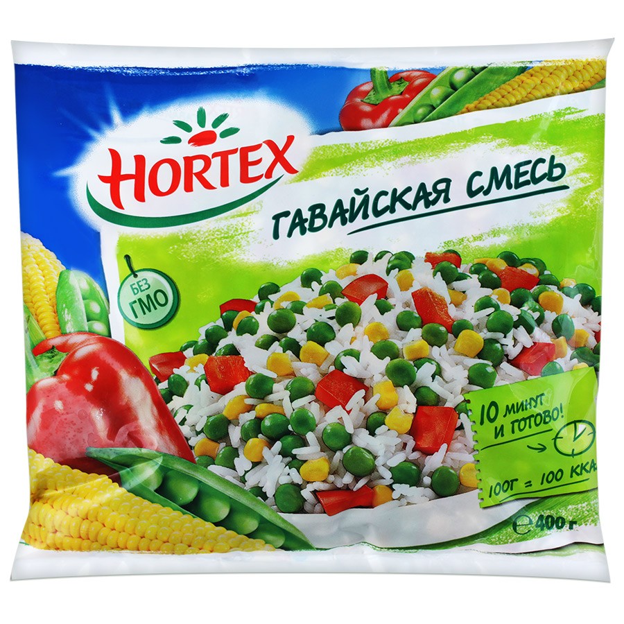 Смесь Гавайская Hortex замороженная (400 гр) купить с доставкой по  Владикавказу | Alania-Market