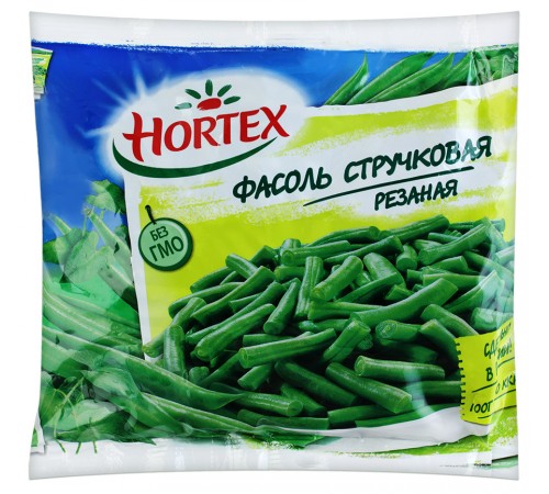 Фасоль стручковая Hortex резаная замороженная (400 гр)